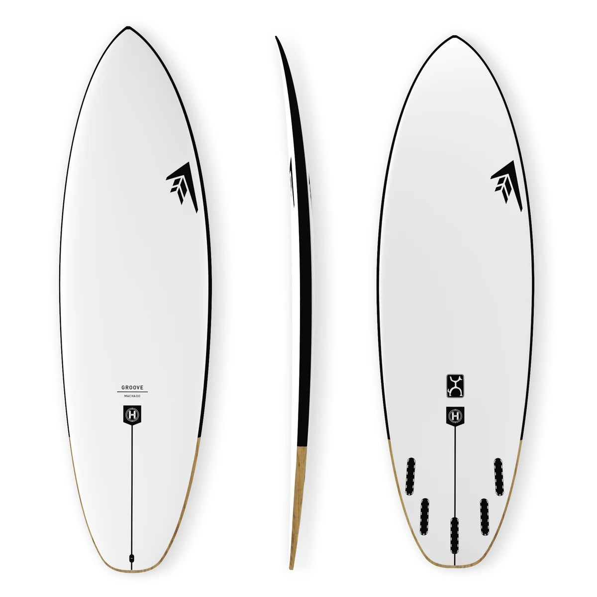 Prancha Surf Firewire 5`7" Groove Squash Helium Futures White