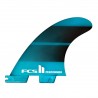 QUILHAS FCS II PERFORMER NEO GLASS LARGE TRI FIN TEAL GRADIENT