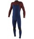 Fato Surf O´Neill 4.3MM Hyperfreak Chest Zip Navy/Bloods
