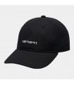 Hat Carhartt WIP Canvas Script Black/White