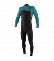 Fato Surf O`neill 3.2mm Plus Hyperfreak Chest Zip Black/Tide Pool