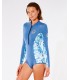 Fato Surf Rip Curl 1mm G-Bomb Wms Front Zip LS Spring Dark Teal