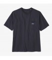T-Shirt Patagonia Regenerative Organic Certified Cotton Lightweight Pocket Tee Ink Black