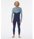 Fato Surf Rip Curl Flashbomb 4.3mm Zip Free Mineral Blue