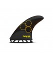 Quilhas Futures Am2 Techflex Large Black/Orange Tri Fins
