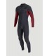 Fato Surf O`neill 4.3mm Hyperfreak Fire Chest Zip Black/Dark Red