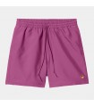 Boardshorts Carhartt WIP Chase Swim Trunks Magenta/Gold