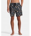 Calções RVCA Volleys Atlas Elastic Pirate Black