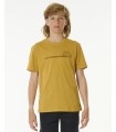 T-shirt Rip Curl Junior Search Trip Tee Mustard