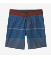Calções Patagonia Hydropeak Boardshorts 18" Olivas Stripe Utility Blue