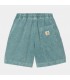 Calções Carhartt WIP Reynold Silver Pine Dusky Washed