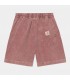 Calções Carhartt WIP Reynold Dusky Pink Dusky Washed