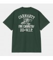 T-shirt Carhartt WIP Cabinetry Conifer/White