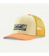 Boné Patagonia Kids Trucker Hat Boardshort Logo Tones Buttercup Yellow
