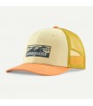 Boné Patagonia Kids Trucker Hat Boardshort Logo Tones Buttercup Yellow