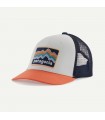 Boné Patagonia Kids Trucker Hat Ridge Rise Stripe Coho Coral